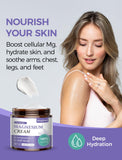 Sommeil apaisé grâce à Wagomars Crème Magnésium Nuit Lavande et hydratation.