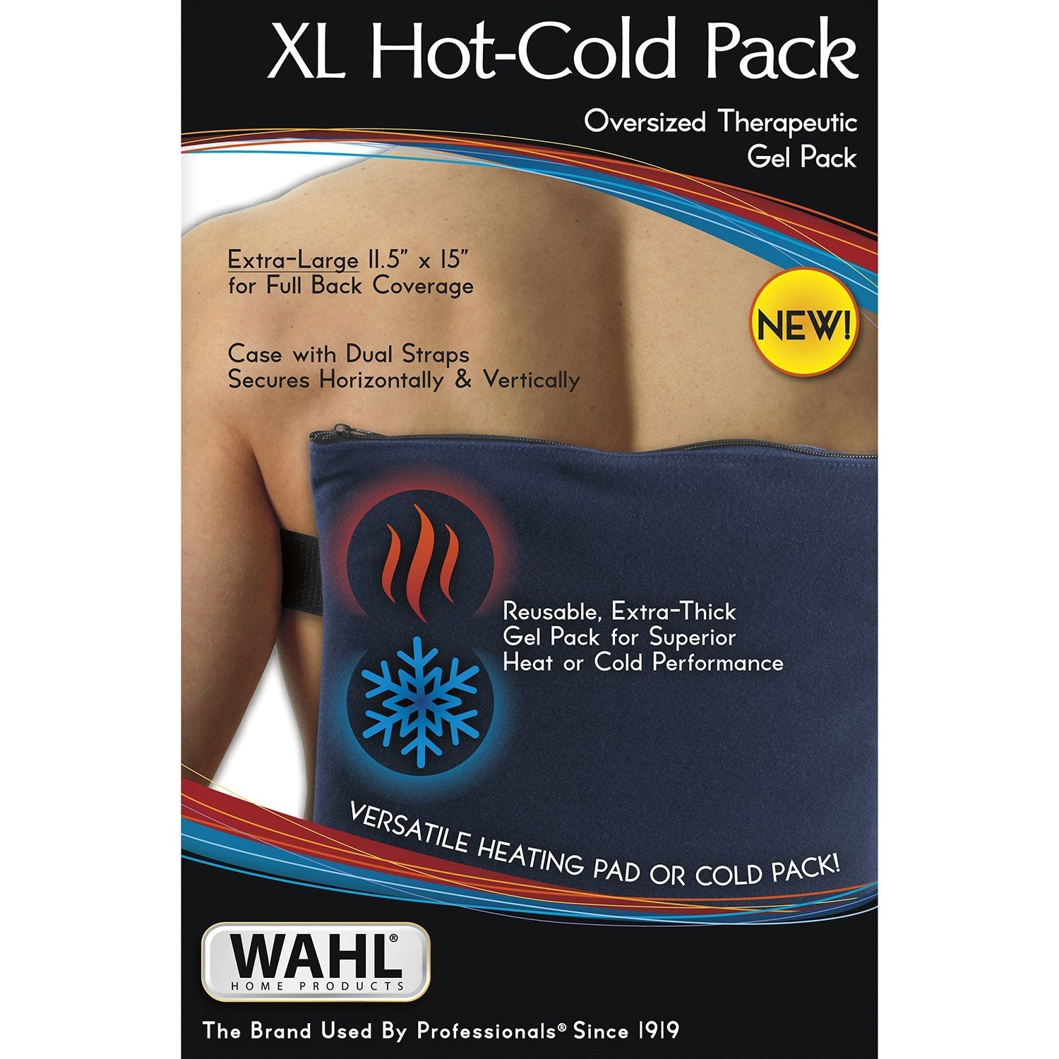 Wahl XL gel épais et réutilisable pour sessions chaudes ou froides.