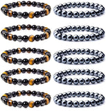 Bracelet WAINIS en hématite 8mm, style élégant et énergie équilibrée.
