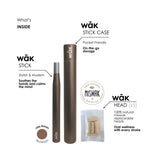 Le wak-stick portable avec étui discret facilite une hygiène buccale nomade.