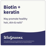 Walgreens Biotine Kératine – peau saine et teint lumineux avec une utilisation régulière.