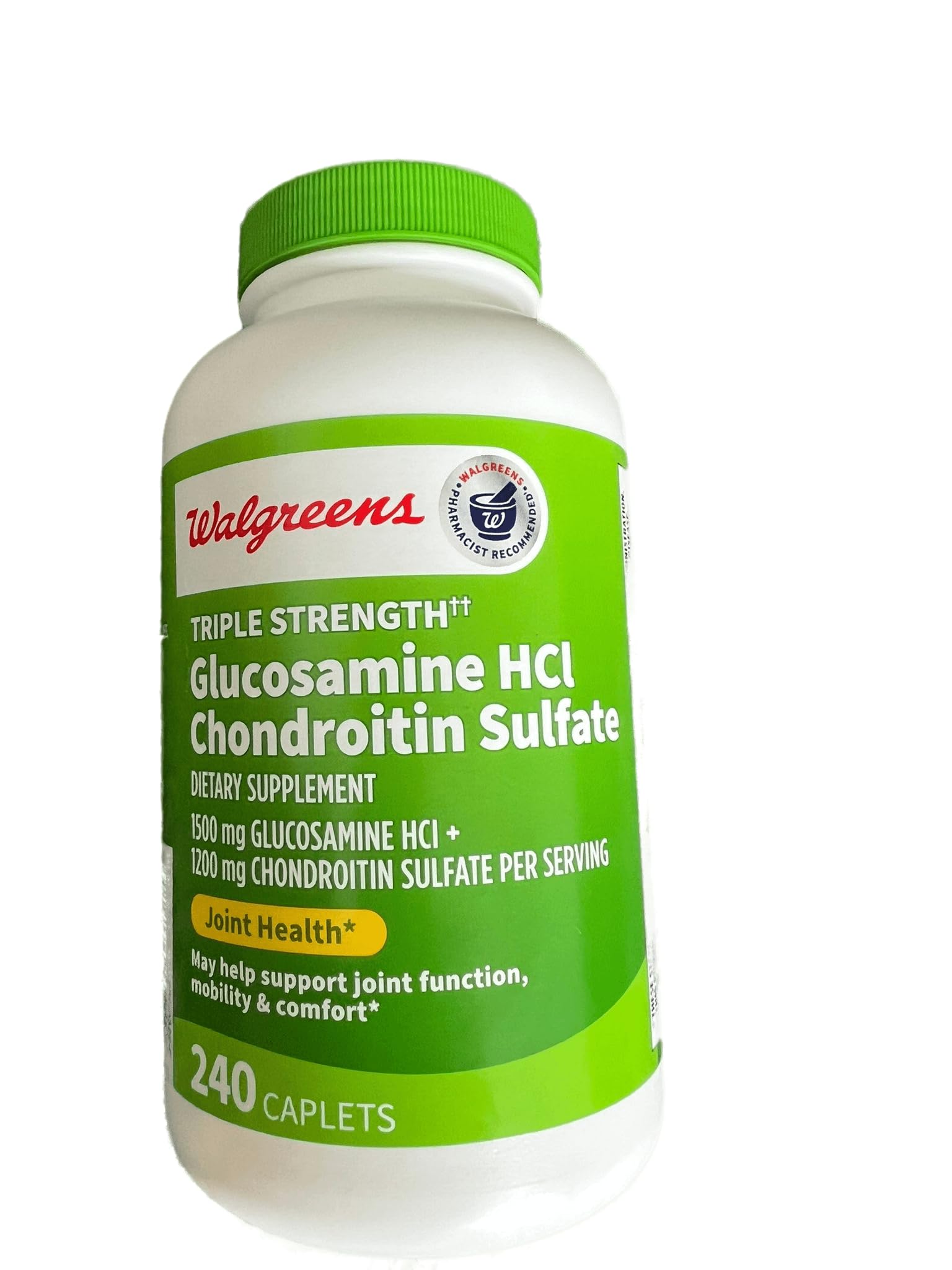 Walgreens glucosamine-chondroïtine triple-force comprimés: soutien des articulations au quotidien.