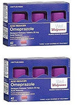 Walgreens Oméprazole 20 mg comprimés visibles; réduction possible de l'acidité et reflux.