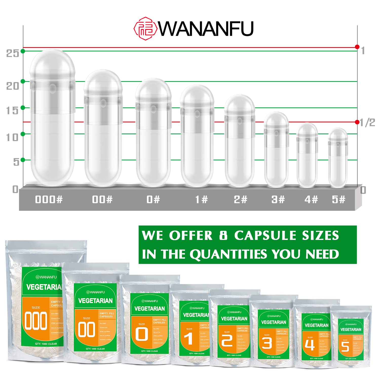 lot de 100 capsules végétales taille 0, idéal pour vos préparations.