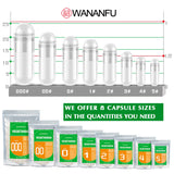 lot de 100 capsules végétales taille 0, idéal pour vos préparations.