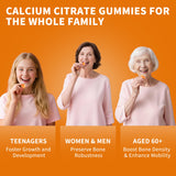 Gommes calcium citrate D3 Wanish, absorption élevée, digestion douce.
