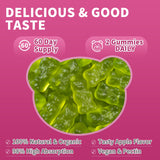 Saveur pomme Wanish Cortisol Gummies, dégustation agréable et facile.