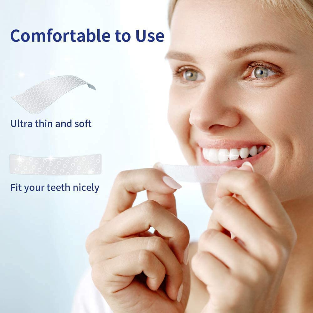 WANQIANQIAN Application des bandes sur les dents lors d une routine nocturne