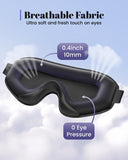 WAOAW Masque idéal pour voyage, méditation et sieste lors de déplacements.