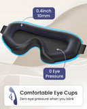 WAOAW masque yeux 3D bloquant lumière pour insomnie légère.