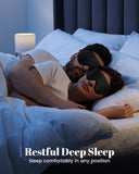 WAOAW Masque yeux anti-lumière, grande surface pour un repos détendu.