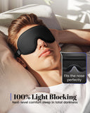WAOAW Masque yeux 3D, cavités oculaires dégagées offrant espace généreux.