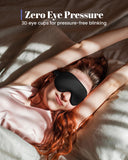 WAOAW Masque yeux respirant, tissu doux et contours souples sur la peau.