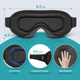 WAOAW Masque yeux confort en avion ou hôtel pour un repos discret.
