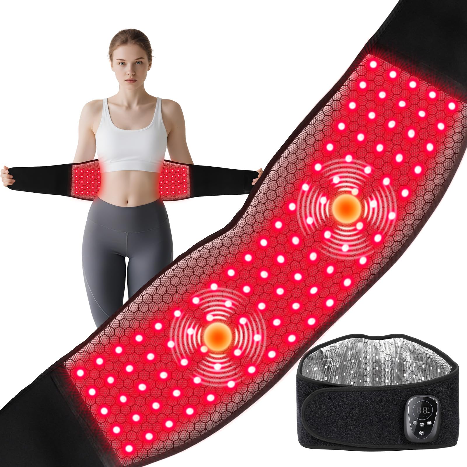 WAPAG : LED rouge 660nm et 850nm pour stimulation ciblée.