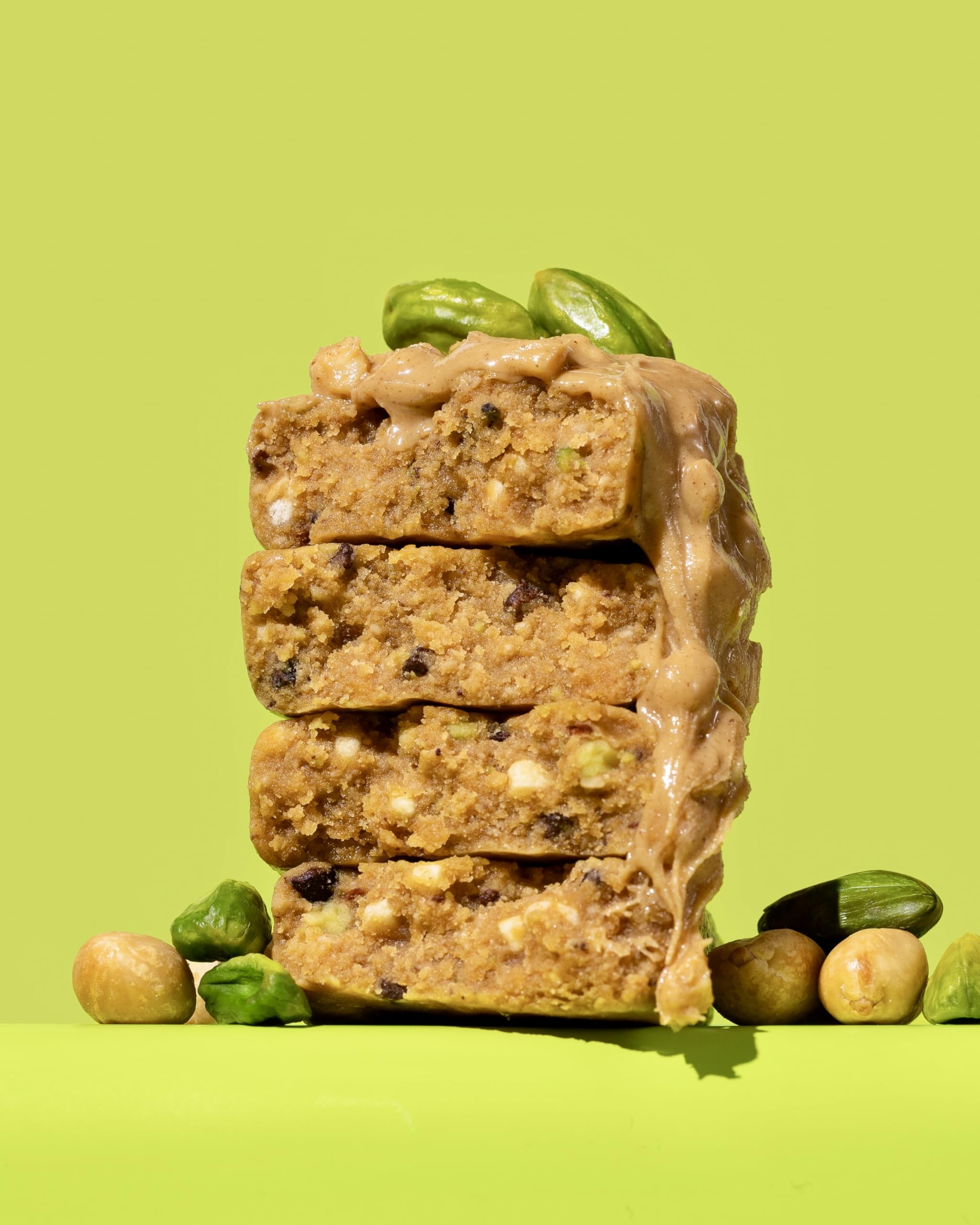 barre war on sugar protéine cacahuète pistache morceaux-pistache, croquant séduisant.