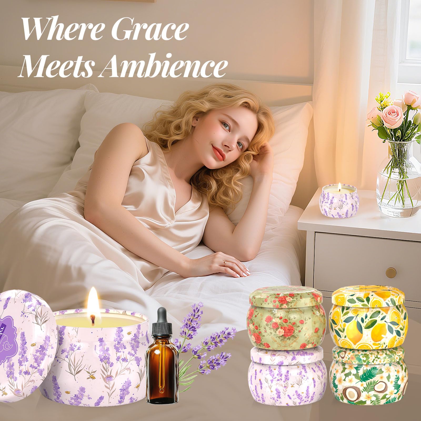 Emballage floral du coffret WarmEmbrace, idéal comme cadeau.
