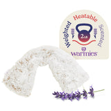 Warmies cache-nuque en peluche brun, chaleur réconfortante et lavande légère.