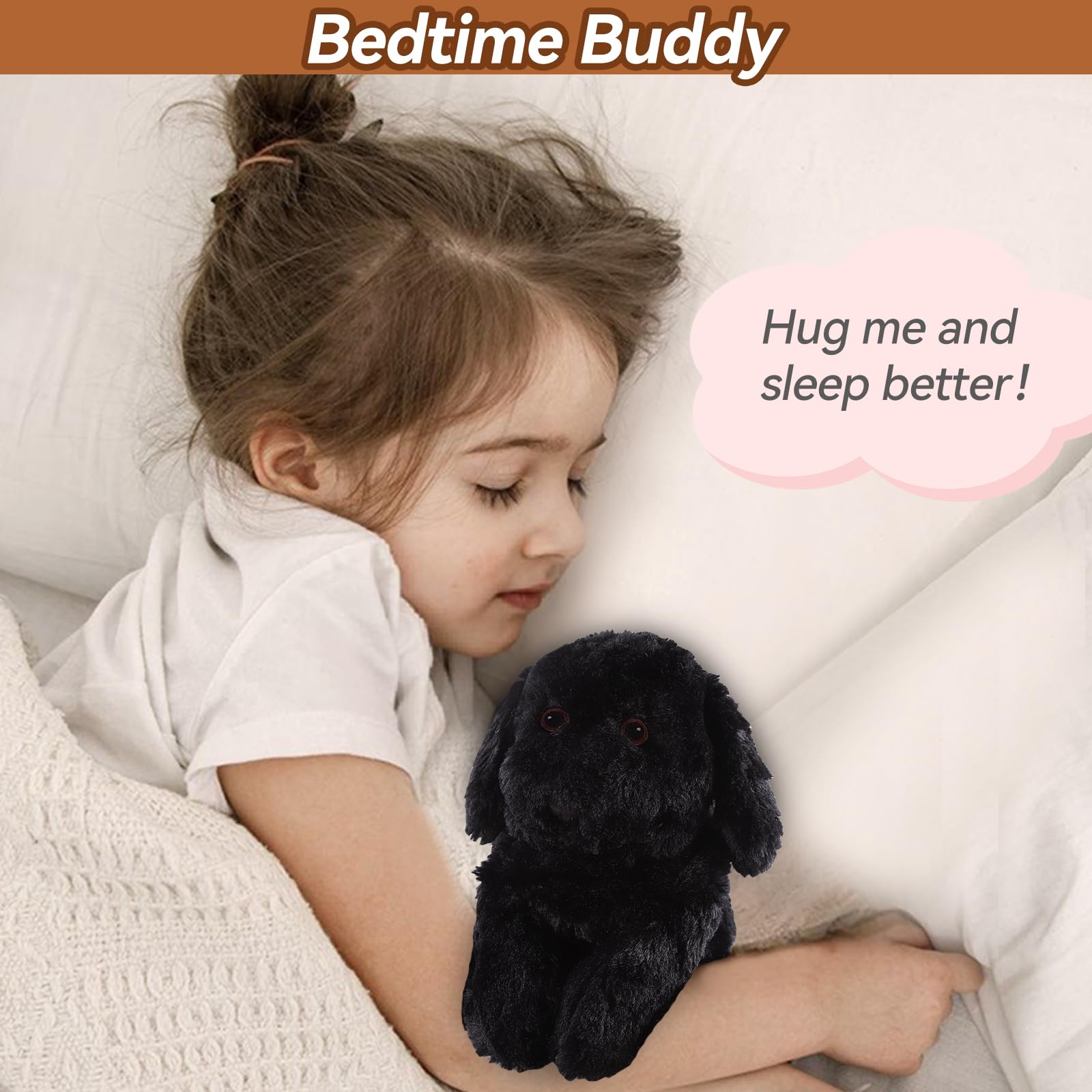 WarmPal peluche Labrador réaliste, texture douce idéale pour les câlins quotidiens.