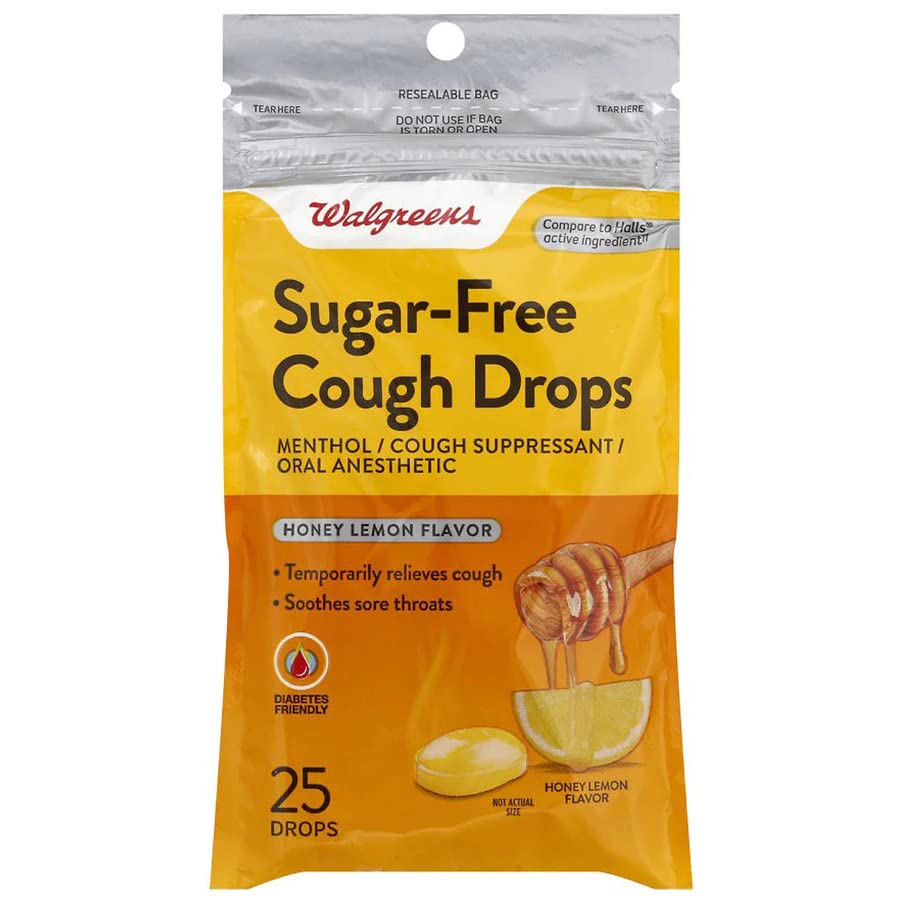 Drops Warous sans sucre miel citron recommandés pour soulager temporairement le mal de gorge