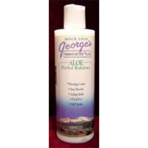 George's Aloe Vera Rubdown, bouteille 8 oz, détente et hydratation cutanée