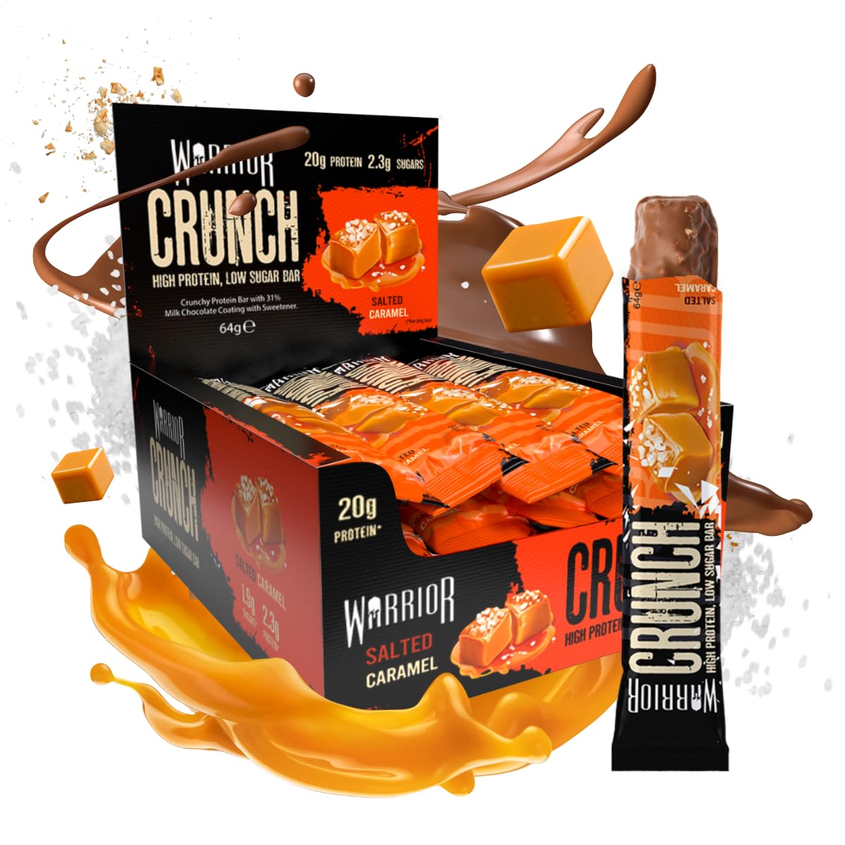 Barre Warrior Crunch prête à consommer, snack post-entraînement ou collation.