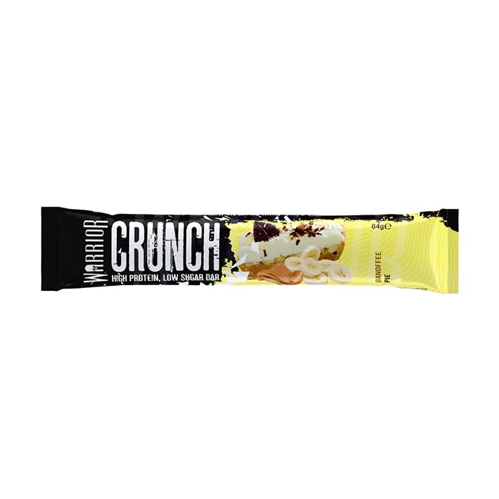 Warrior Crunch Banoffee Pie apercu barre: texture croquante et moelleuse.