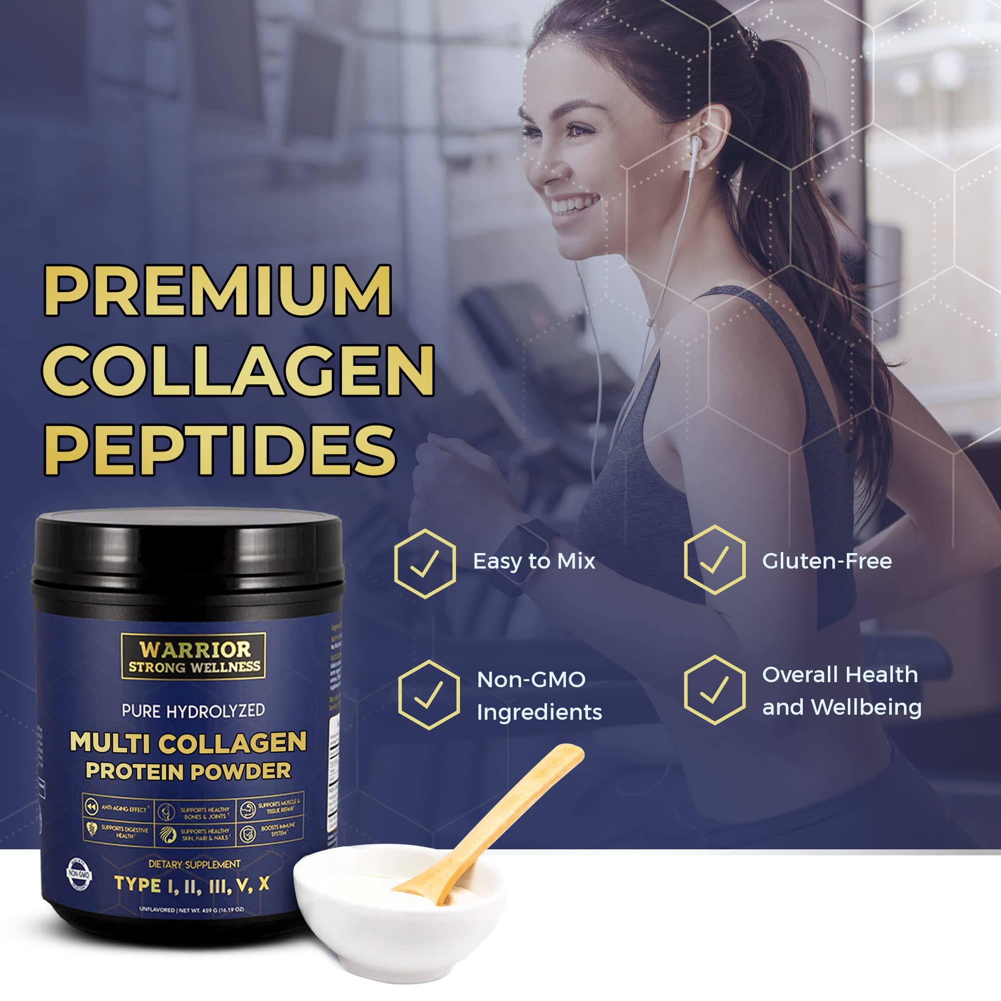 Boisson froide collagene Warrior Strong Wellness