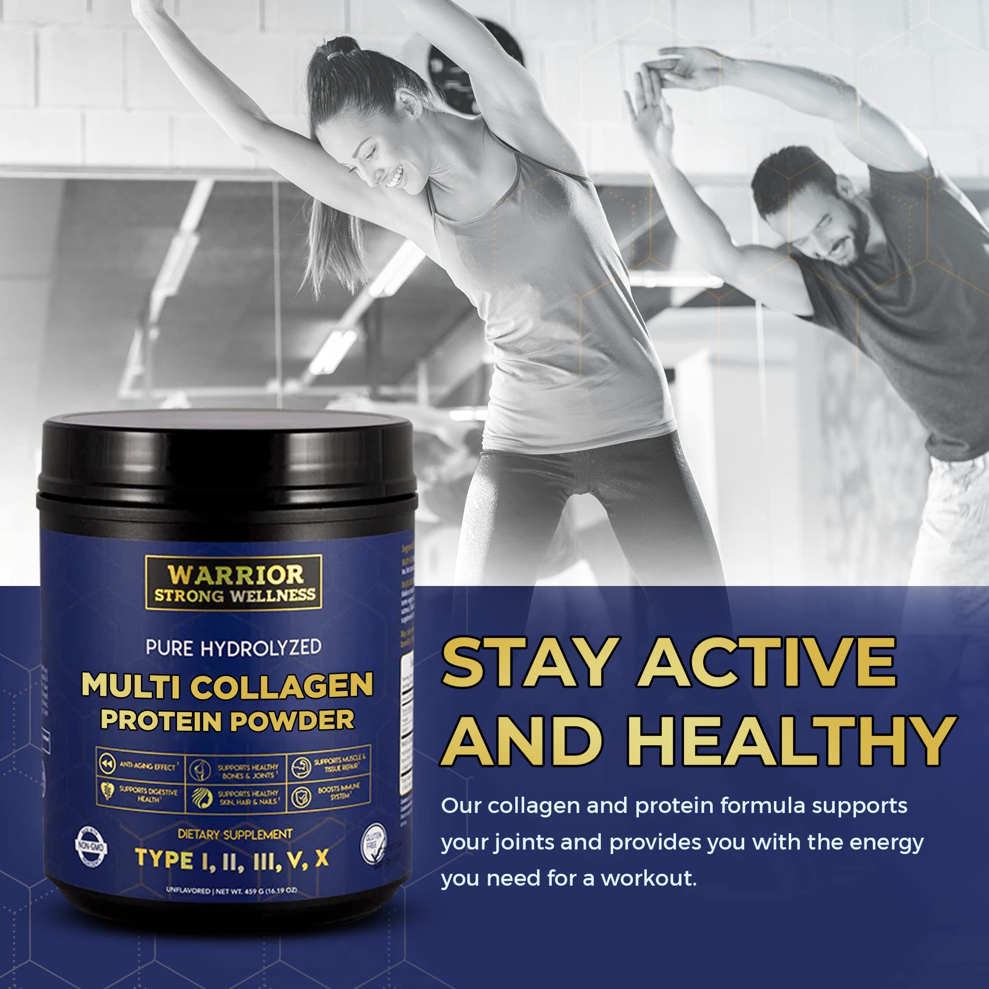 Collagene energie quotidienne Warrior Strong Wellness