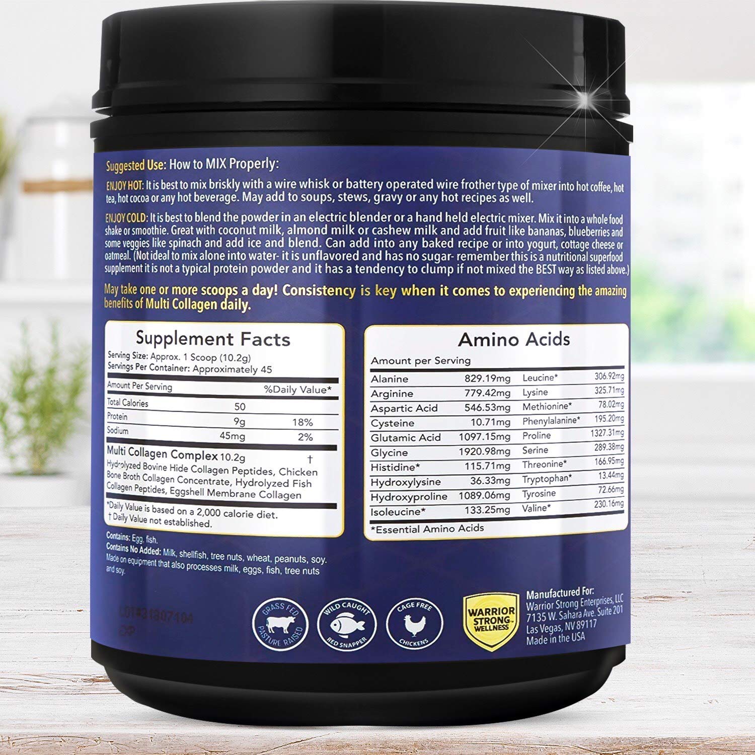 MELANGE collagene peau elasticite Warrior Strong Wellness
