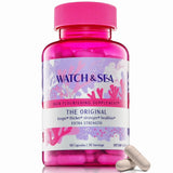 Watch & Sea: bouteille de capsules cheveux floraison pour utilisation quotidienne.
