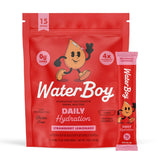 Waterboy Daily Hydration: sachet électrolyte prêt à l’emploi sans sucre.