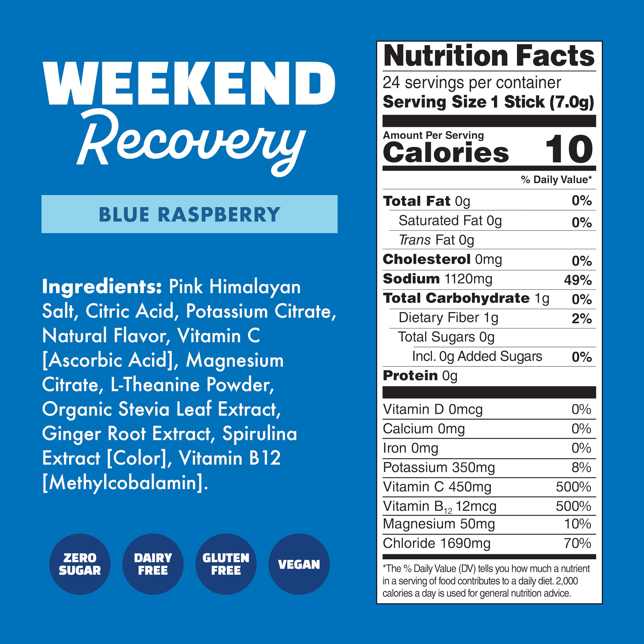 Waterboy Weekend Recovery – L‑theanine et gingembre pour le bien-être après activité.