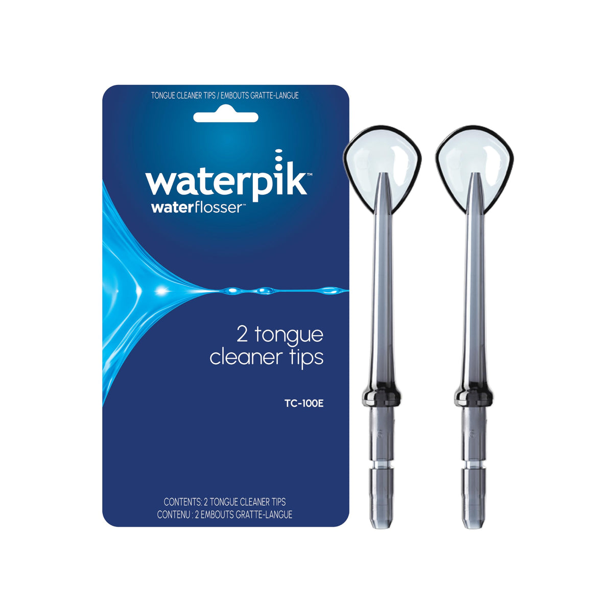 Waterpik embout nettoyeur langue TC-100E, raclage doux pour haleine plus fraîche