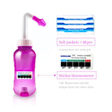 Waterpulse Neti Pot avec attachements adultes et enfants pour toute la famille.
