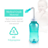 Waterpulse Neti Pot – bouton ergonomique pour un flux d'eau contrôlé.