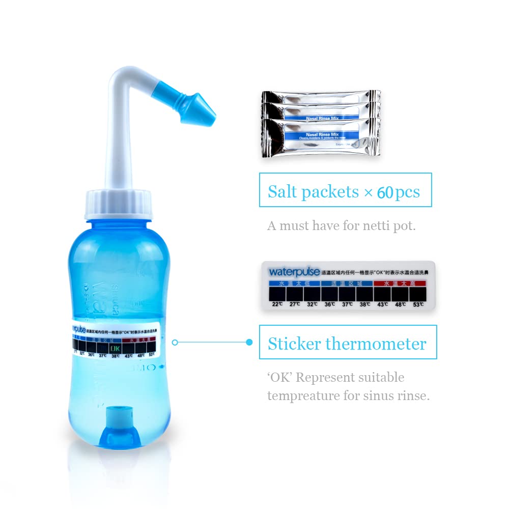 Waterpulse Neti Pot thermometre autocollant pour rinçage mesure