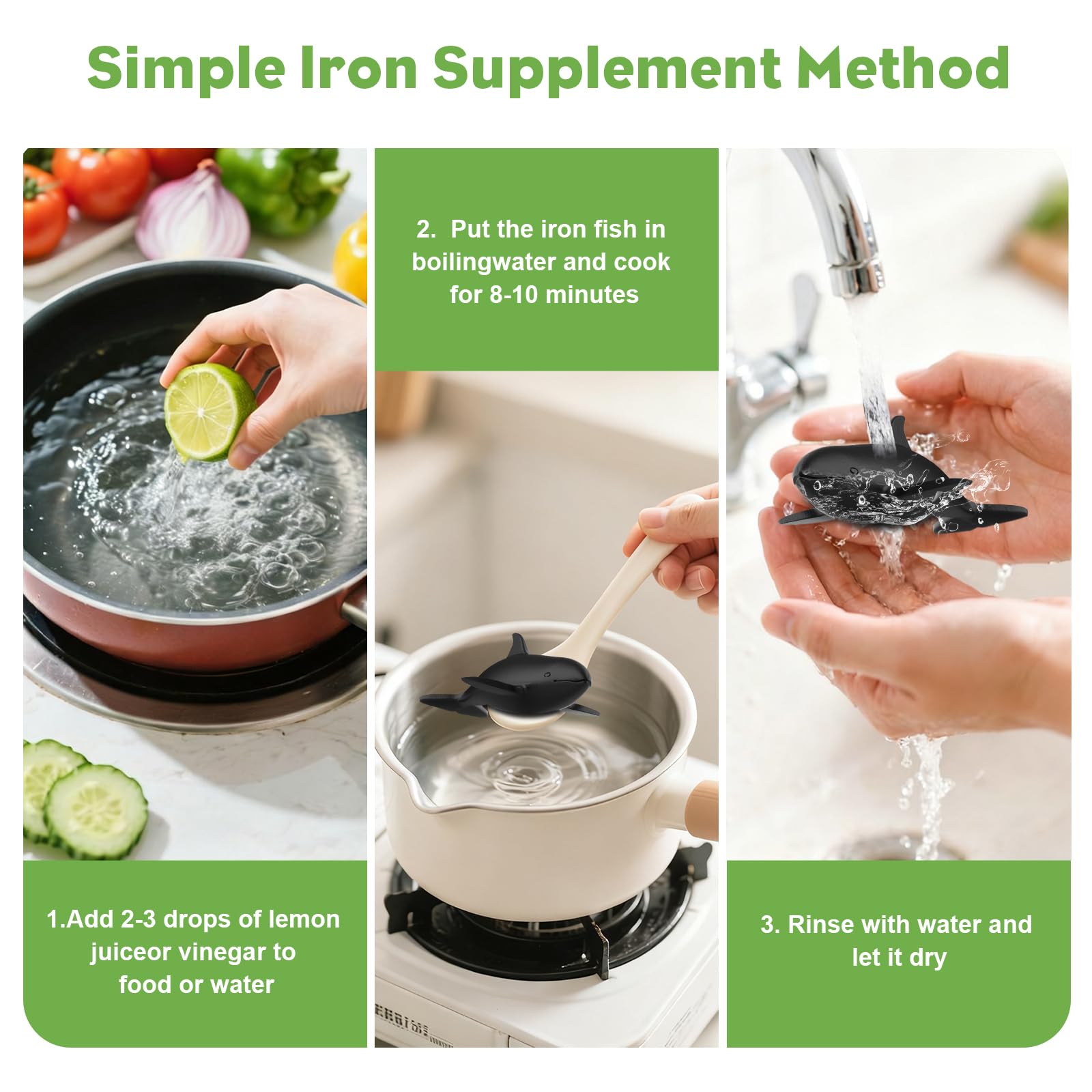 Watstion fer noir, infusion eau, libère du fer biodisponible lors de cuissons acides.