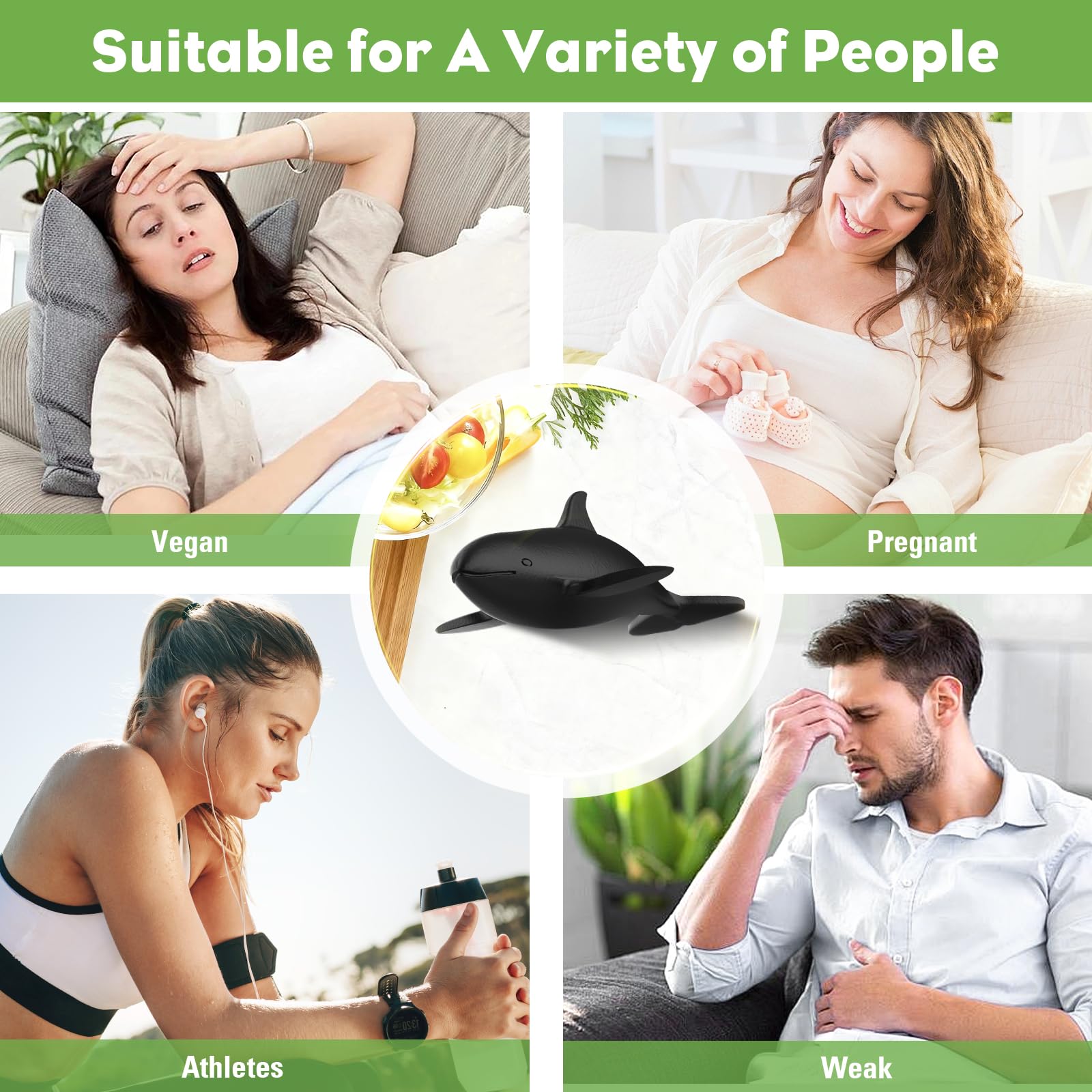 Watstion fer noir, pack duo, idéal pour couples et végétariens sensibles au fer.