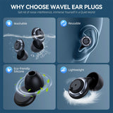 Embouts en silicone WAVEL ultra-doux pour confort.
