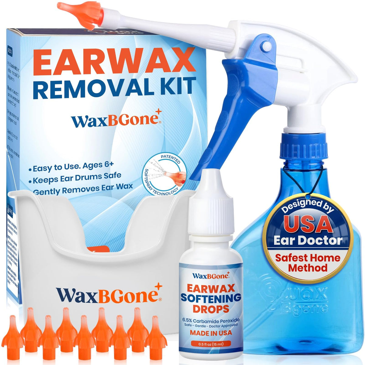 WaxBGone kit-nettoyage-oreilles-complet: solution sûre pour nettoyer les oreilles à domicile