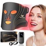 WAYCOM masque lumière rouge pour le visage avec éclairage uniforme et revitalisant