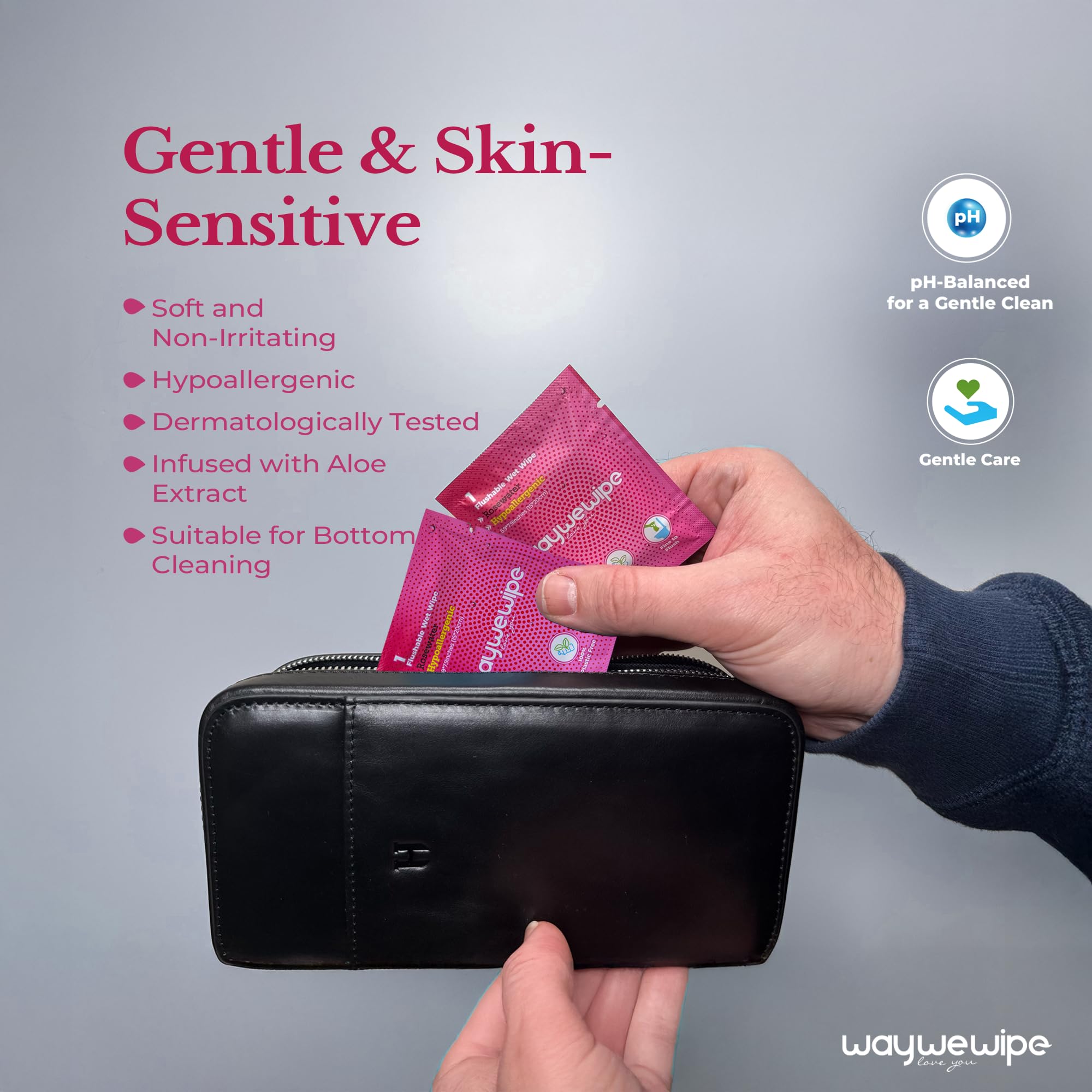 WayWeWipe lingettes extra-large: couverture étendue pour un nettoyage puissant.