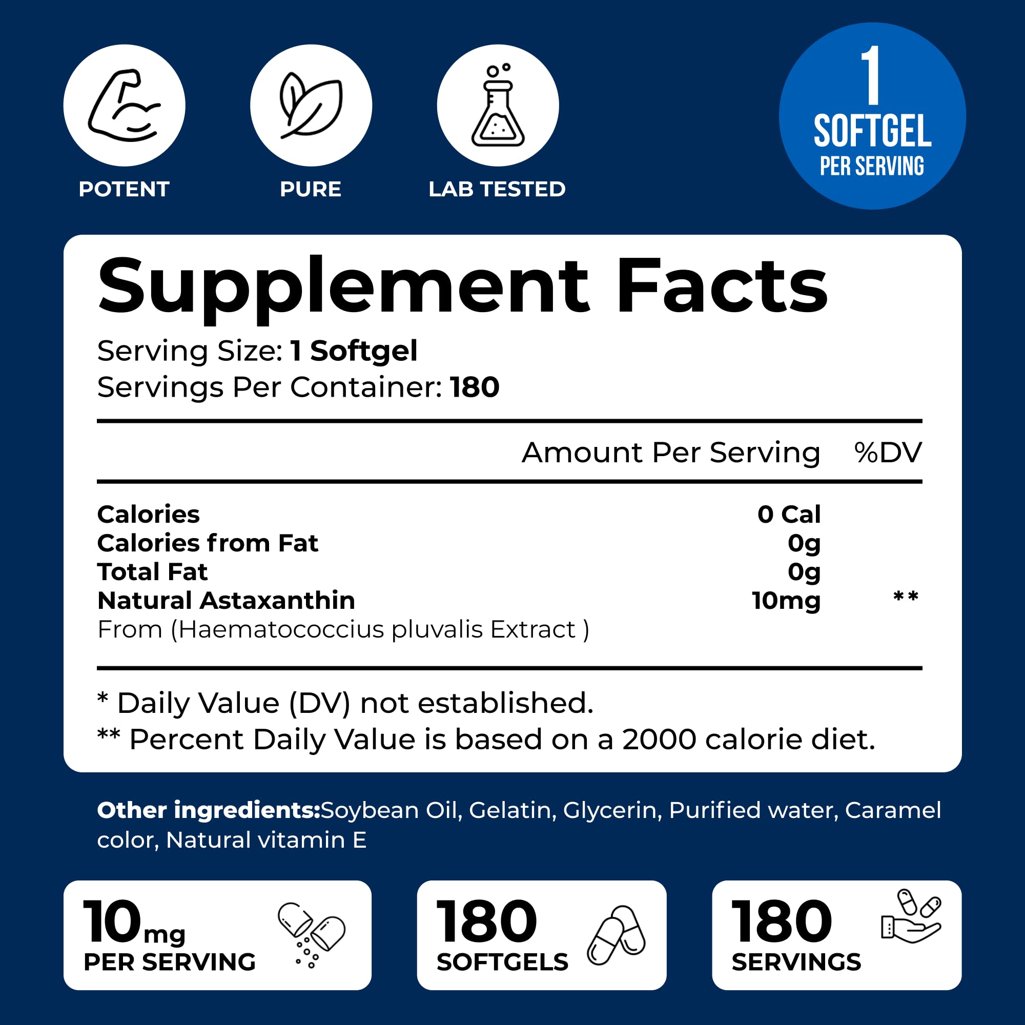 We Like Vitamins Astaxanthine – gélules douces faciles à avaler.