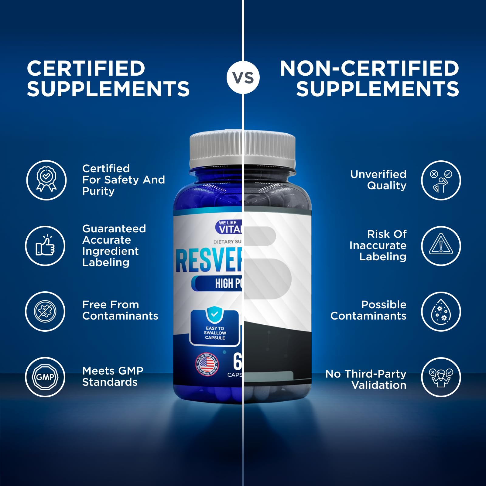 We Like Vitamins Resveratrol: peut contribuer au bien-être général.