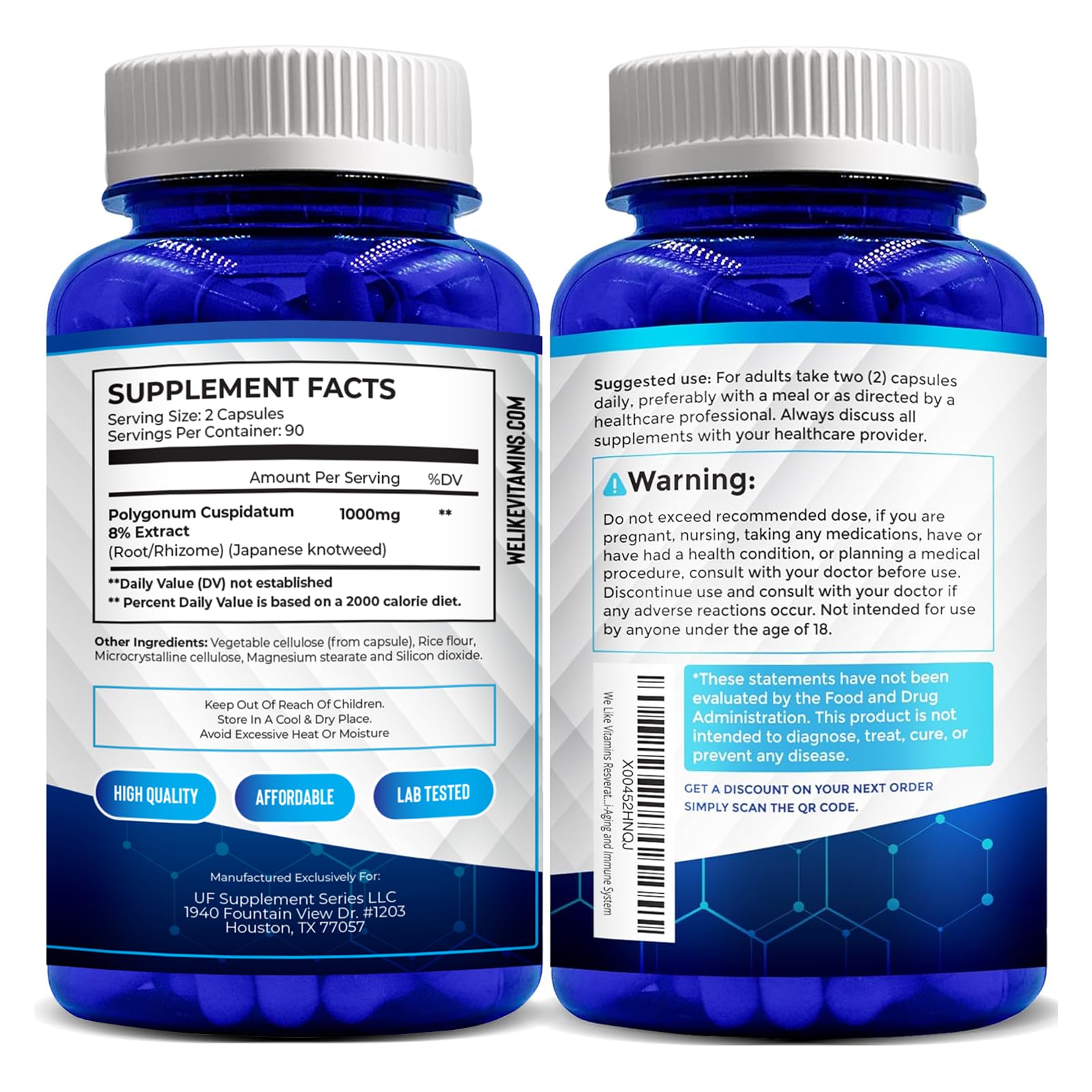 We Like Vitamins Resveratrol: utilisation quotidienne possible pour soutenir votre routine