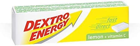 WeaShaemgLi Dextro Energy SE tablettes citron, dégustation facile pour regain d'énergie.
