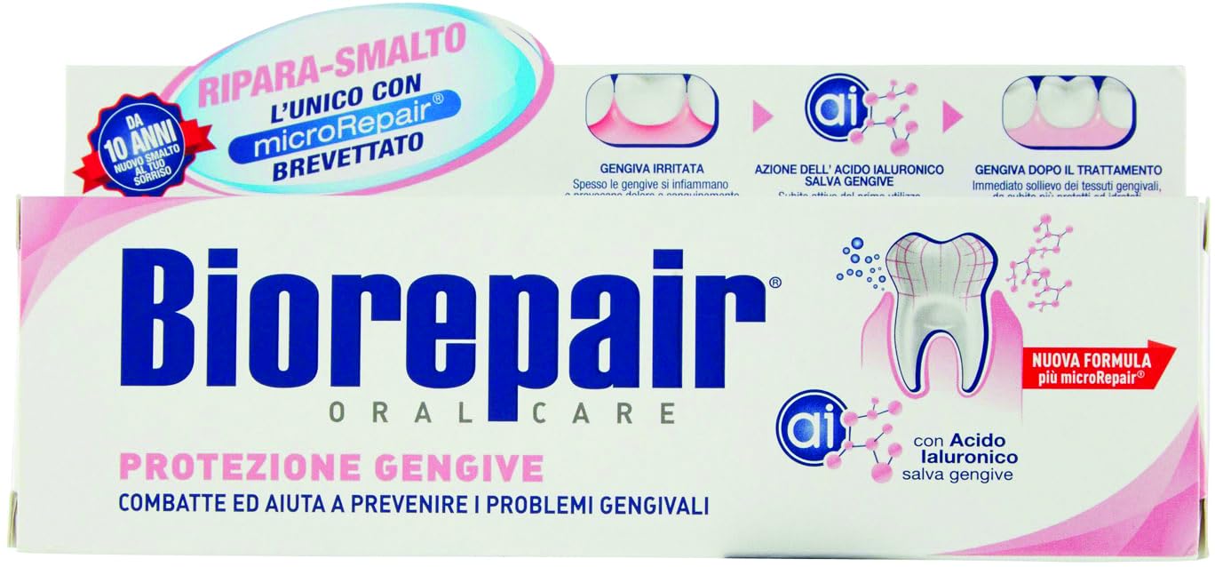 Webazar Biorepair: tube 75 ml pratique et protège les gencives.