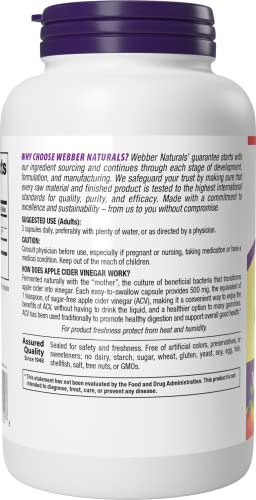 Webber Naturals bouteille-capules-240 usage quotidien.