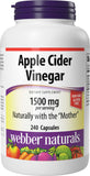 Webber Naturals capules-vinaigre-pomme-mere-1500mg pour digestion naturelle.